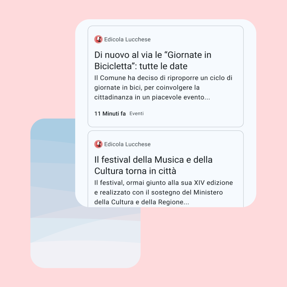 Funzionalità feed notizie